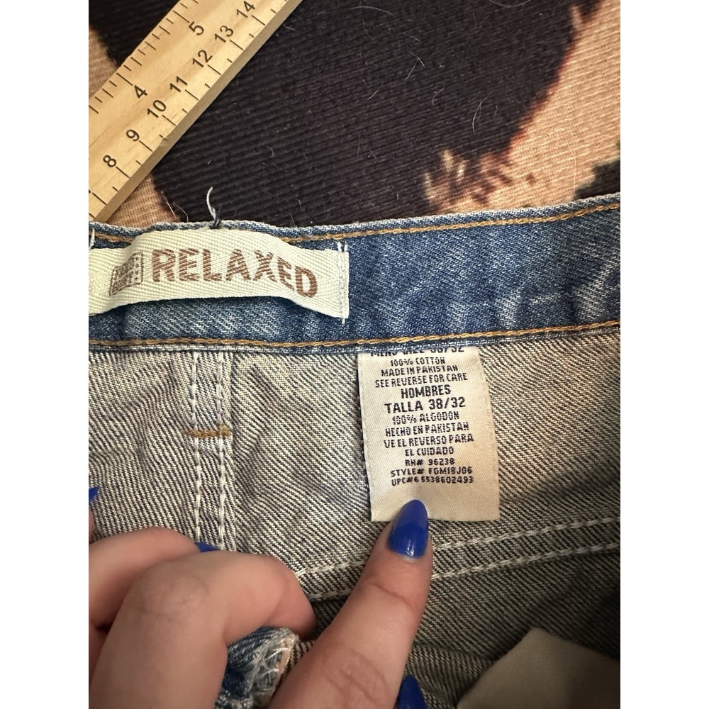 Vintage Faded Glory Relaxed Fit Jeans 38 x 32 - Picture 4 of 7